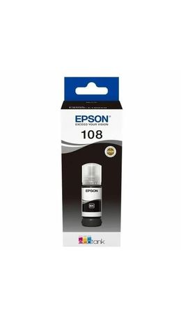 Чернила EPSON 108 (C13T09C14A) для СНПЧ EPSON L8050 /L8100 /L18050, черные, ОРИГИНАЛЬНЫЕ