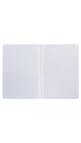 Тетрадь А4 80 л,. HATBER, гребень, клетка, Soft-touch ламинация, "Mist" (микс в спайке), 090095, 80Т4лВ1гр