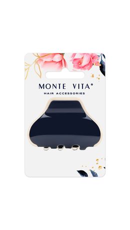Краб для волос 6 см, темно-синий, MONTE VITA, 457022