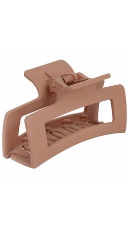 Краб для волос 8,5 см, soft-touch, коричневый, MONTE VITA, 457001