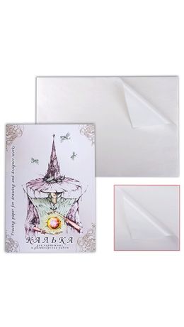 Калька для чертежных и дизайнерских работ, А3, 297х420 мм, 40 л., 40 г/м2, в папке