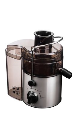 Соковыжималка SCARLETT SC-JE50S18, 800 Вт, стакан 0,6 л, емкость для жмыха 1 л, пластик, сталь/черный