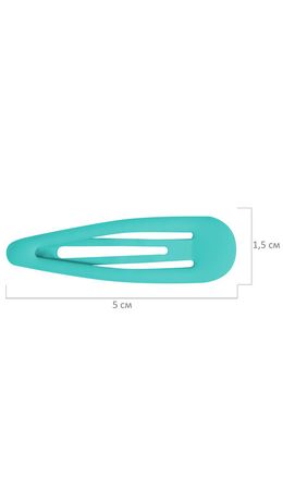 Заколки для волос НАБОР 8 шт., 5 см, клик-клак, soft touch, разные цвета, MONTE VITA, 457092
