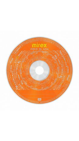 Диски DVD+R (плюс) MIREX, 4,7 Гб 16x Cake Box (упаковка на шпиле), КОМПЛЕКТ 10 шт, UL, UL130013A1L