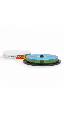 Диски CD-R MIREX, 700 Мб 48x Cake Box (упаковка на шпиле), КОМПЛЕКТ 10 шт, UL120051A8, UL120051A8L