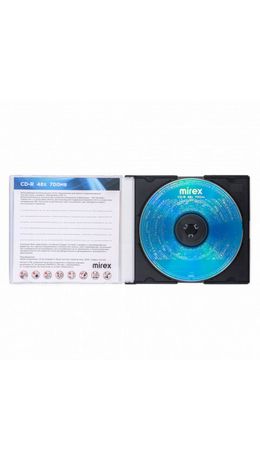 Диск CD-R MIREX, 700 Мб, 48x, Slim Case, 1 штука, UL120051A8S