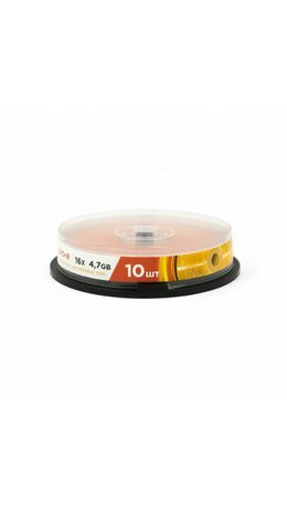 Диски DVD+R (плюс) MIREX, 4,7 Гб 16x Cake Box (упаковка на шпиле), КОМПЛЕКТ 10 шт, UL, UL130013A1L