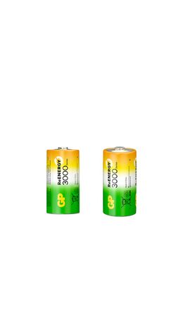 Батарейки аккумуляторные GP ReEnergy Ni-Mh КОМПЛЕКТ 2 шт., С (HR14), 3000 mAh, 300CHCRGY-2CRCB2