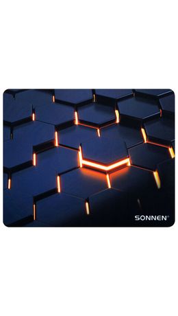 Коврик для мыши SONNEN "HOT CELLS" резина + ткань, 250х200х2 мм, 513955
