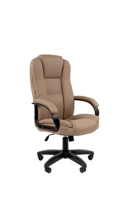 Кресло офисное Chairman CH 600 LT, экокожа, бежевое, 7158660
