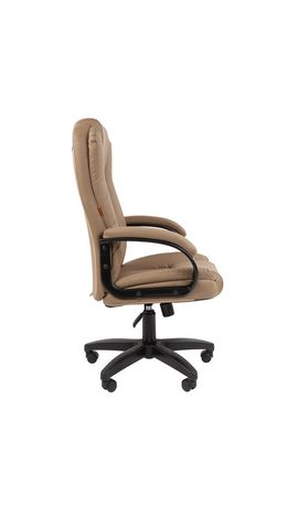 Кресло офисное Chairman CH 600 LT, экокожа, бежевое, 7158660