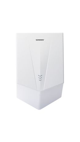 Сушилка для рук ВЫСОКОСКОРОСТНАЯ SONNEN K2022B, 1300 Вт, 150 м/с, IPX1, 72 дБ, белая, пластиковый корпус, 607192