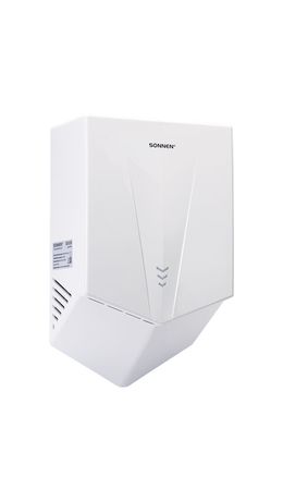Сушилка для рук ВЫСОКОСКОРОСТНАЯ SONNEN K2022B, 1300 Вт, 150 м/с, IPX1, 72 дБ, белая, пластиковый корпус, 607192