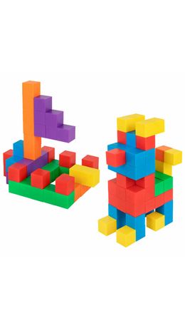 Магнитный конструктор MAGNETIC CUBES "КУБИЧЕСКИЙ", 48 магнитных кубиков, BRAUBERG KIDS, 665723