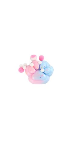 Игрушка-антистресс "ЦВЕТНАЯ КОШАЧЬЯ ЛАПКА С ПОМПОНАМИ", 7х6 см, ассорти 4 вида, дисплей, JOLLY JOT (ДЖОЛЛИ ДЖОТ), 665770