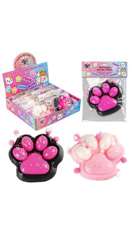 Игрушка-антистресс "МЕГА КОШАЧЬЯ ЛАПКА", 13х10 см, ассорти 2 цвета, дисплей, JOLLY JOT (ДЖОЛЛИ ДЖОТ), 665778