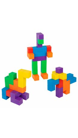 Магнитный конструктор MAGNETIC CUBES "КУБИЧЕСКИЙ", 48 магнитных кубиков, BRAUBERG KIDS, 665723