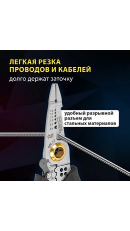 Плоскогубцы многофункциональные 25 в 1, 185 мм, нержавеющая сталь AISI420, ГРАНДМАСТЕР, PL-185, 671262