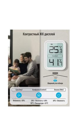 Термогигрометр электронный Рэлсиб Ivit-1 с поверкой РФ