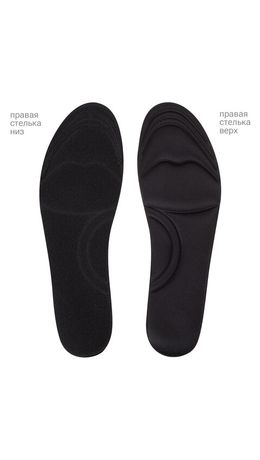 Стельки для обуви с ЭФФЕКТОМ ПАМЯТИ, материал MEMORY FOAM, размер RU 34-39 / EU 35-40, с линиями выреза, SHEGRA (ШЕГРА), 700746