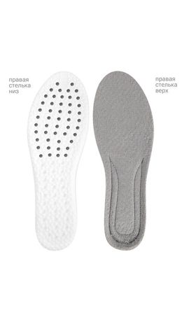 Стельки для обуви ЗИМНИЕ УТЕПЛЕННЫЕ, материал PU PRO, размер RU 34-39 / EU 35-40, с линиями выреза, SHEGRA (ШЕГРА), 700759