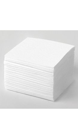 Салфетки бумажные, 100 шт., 24х24 см, ЛАЙМА, белые, 100% целлюлоза, 126907