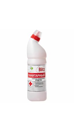 Средство для уборки сантехники и туалета 1000 г САНИТАРНЫЙ BLITZ, гель, 8000023