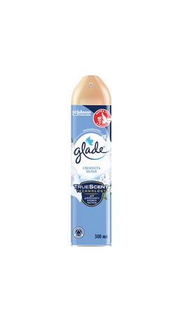Освежитель воздуха аэрозольный 300 мл, GLADE "Свежесть белья", 864930