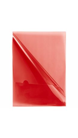 Папка-уголок жесткая непрозрачная А4 BRAUBERG UNIVERSAL, красная, 0,18 мм, 273058
