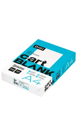 Бумага для цветной лазерной печати А4, ПЛОТНАЯ 120г/м2, 330л.,CARTBLANK DIGI,белизна