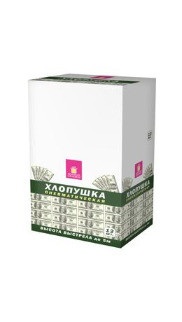 Хлопушка пневматическая 40 см "DOLLARS", бумага, наполнитель "доллары", ЗОЛОТАЯ СКАЗКА, 592463