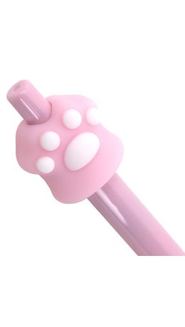 Ручка с топпером шариковая автоматическая FUNSTER (ФАНСТЕР) "CAT PAW", СИНЯЯ, ассорти, пишущий узел 0,7 мм, линия письма 0,35 мм, 144376