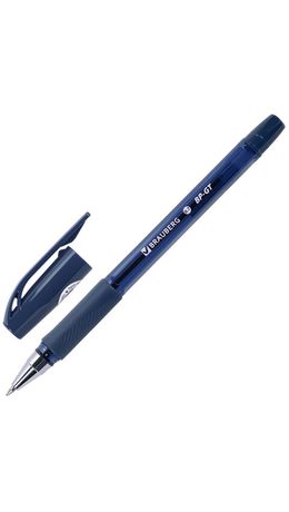 Ручка шариковая BRAUBERG BP-GT VIVID, СИНЯЯ, корпус ассорти, пишущий узел 0,7 мм, линия письма 0,35 мм, 144502