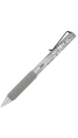 Ручка шариковая автоматическая С УЛЬТРАМЯГКИМ ГРИПОМ BRAUBERG "MAXI SOFT", СИНЯЯ, пишущий узел 0,5 мм, линия письма 0,35 мм, 144466