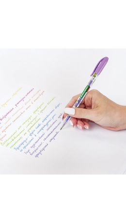 Ручки гелевые BRAUBERG KIDS "CUTE ANIMALS", НАБОР 36 ЦВЕТОВ, корпус с печатью, узел 1 мм, линия письма 0,7 мм, 144448