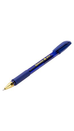 Ручка шариковая BRAUBERG BP-GT GLD BLUE, СИНЯЯ, корпус тонированный, пишущий узел 0,7 мм, линия письма 0,35 мм, 144505