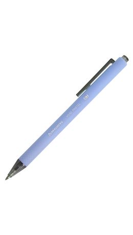 Ручка шариковая автоматическая BRAUBERG "VIVID PASTEL", корпус soft-touch, СИНЯЯ, пишущий узел 0,7 мм, линия письма 0,35 мм, 144404