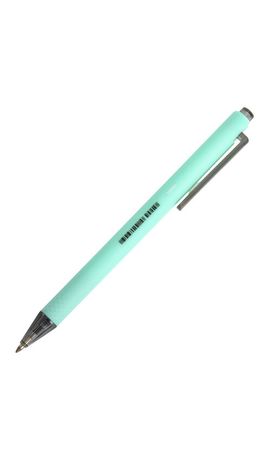 Ручка шариковая автоматическая BRAUBERG "VIVID PASTEL", корпус soft-touch, СИНЯЯ, пишущий узел 0,7 мм, линия письма 0,35 мм, 144404