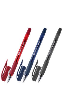 Ручка шариковая BRAUBERG BP-GT VIVID, СИНЯЯ, корпус ассорти, пишущий узел 0,7 мм, линия письма 0,35 мм, 144502