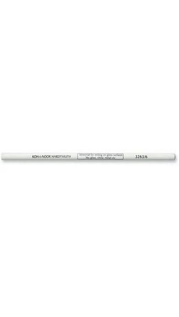Карандаш по стеклу, металлу и пластику KOH-I-NOOR, 1 шт., грифель 4,3 мм, корпус белый, 3263006001KS
