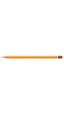Карандаш чернографитный KOH-I-NOOR "1500", 1 шт., 10H, корпус желтый, заточенный, 150010H01170