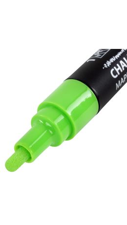 Маркер меловой CHALK LIQUID MARKER, ЗЕЛЕНЫЙ, 3 мм, стираемый, BRAUBERG "CHALK", 152587