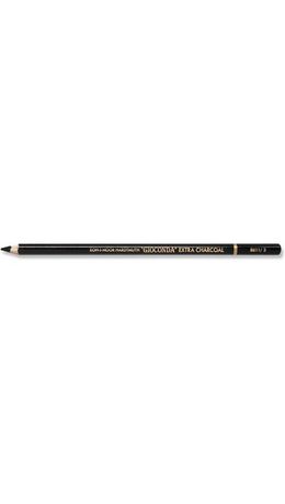 Карандаш угольный KOH-I-NOOR, 1 шт., "Gioconda" EXTRA, черный, B, 8811002003KS