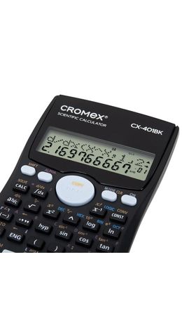 Калькулятор инженерный CROMEX (КРОМЕКС) CX-401BK (155х80 мм), 401 функция, 10+2 разрядов, черный, 273833