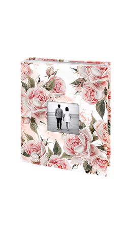 Фотоальбом BRAUBERG "Flowery love" на 200 фото 10х15 см, твердая обложка, окно под фото, 391424