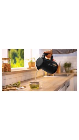 Чайник BOSCH TWK3M123, 1,7 л, 2400 Вт, закрытый нагревательный элемент, пластик, черный