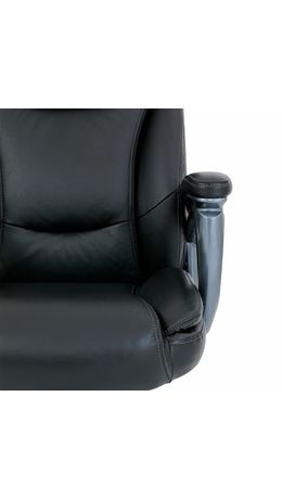 Кресло BRABIX PREMIUM "Gladiator EX-552", натуральная кожа, черное, 532939