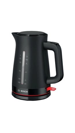 Чайник BOSCH TWK3M123, 1,7 л, 2400 Вт, закрытый нагревательный элемент, пластик, черный