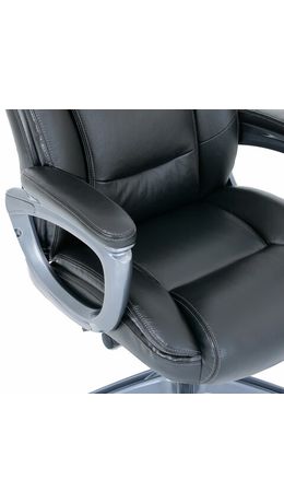 Кресло BRABIX PREMIUM "Gladiator EX-552", натуральная кожа, черное, 532939