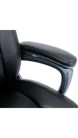 Кресло BRABIX PREMIUM "Gladiator EX-552", натуральная кожа, черное, 532939